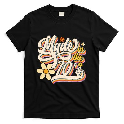 Made In The 70S Retro Created During 1970s Groovy Birthday T-Shirt