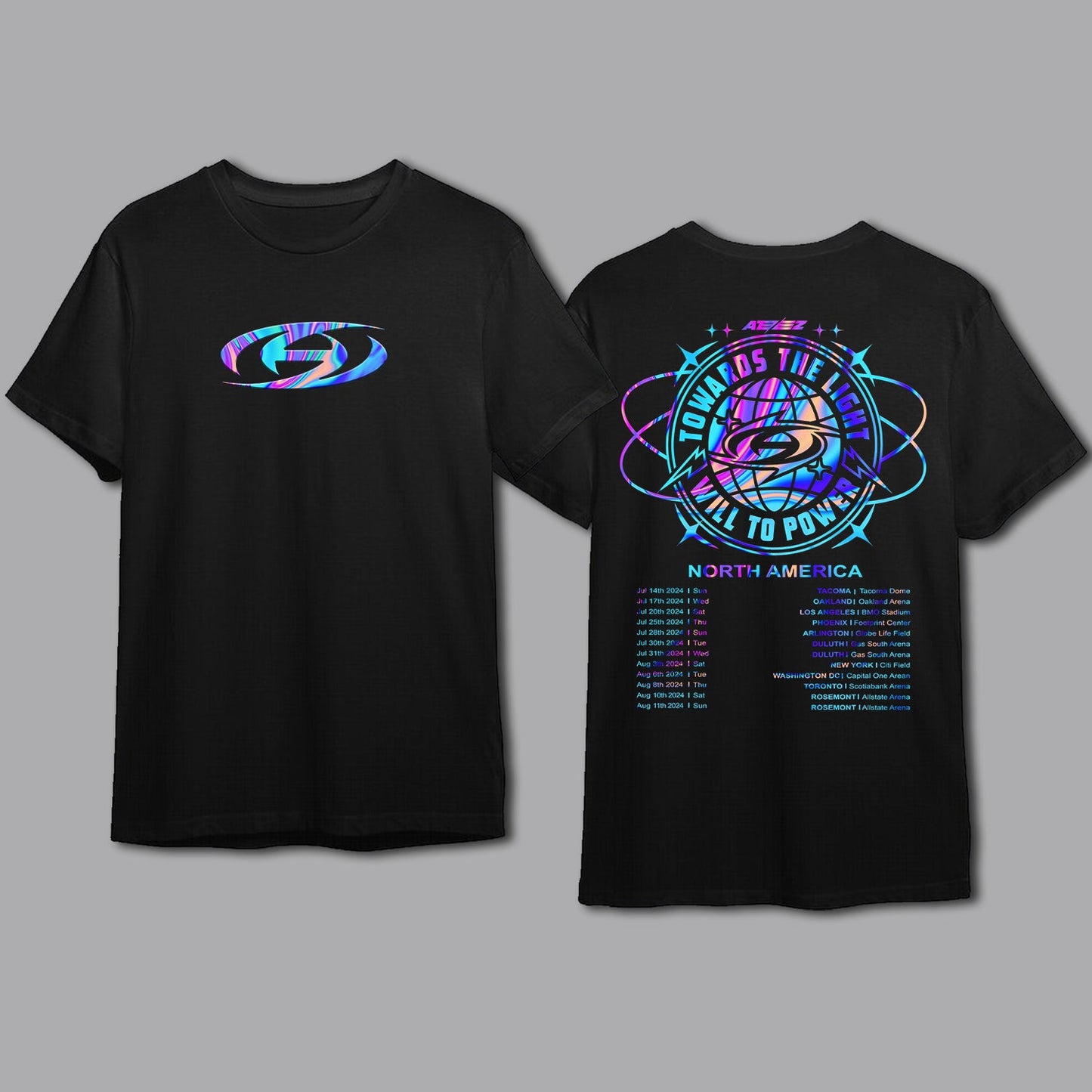 Ateez Towards The Light: Will to Power Shirt World Tour Shirt