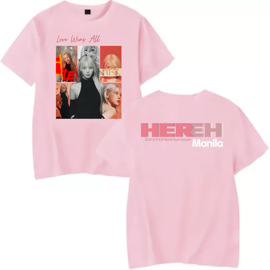 Kpop 2024 IU H.E.R World Tour Concert Manila T-SHIRT