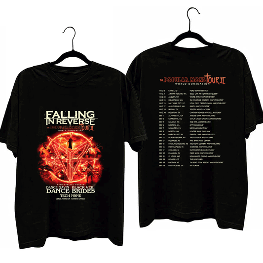 Falling in Reverse - Popular Monstour II 2024 Shirt, Falling in Reverse Band Fan Shirt