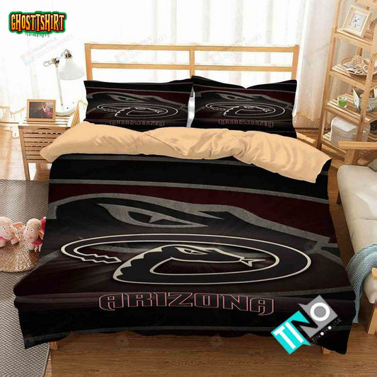 Mlb Arizona Diamondbacks 1 Logo 3D Duvet Cover Bedding Set