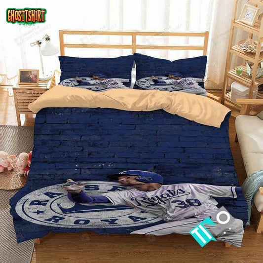 Mlb Kansas City Royals 3 Logo 3D Duvet Cover Bedding Set