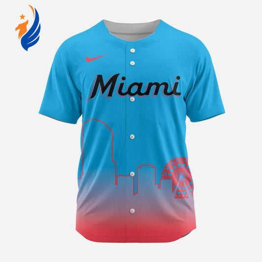 MLB Miami Marlins Special City Edition Concept Baseball Jersey Gift for Men Women - Bafud