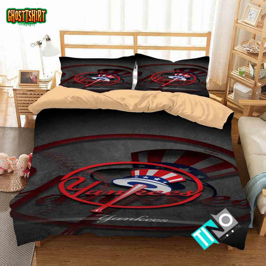 MLB New York Yankees 1 Logo 3D Personalized CustomizedBedding Set