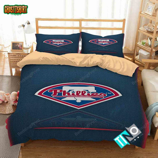 Mlb Philadelphia Phillies Logo Bedding Set