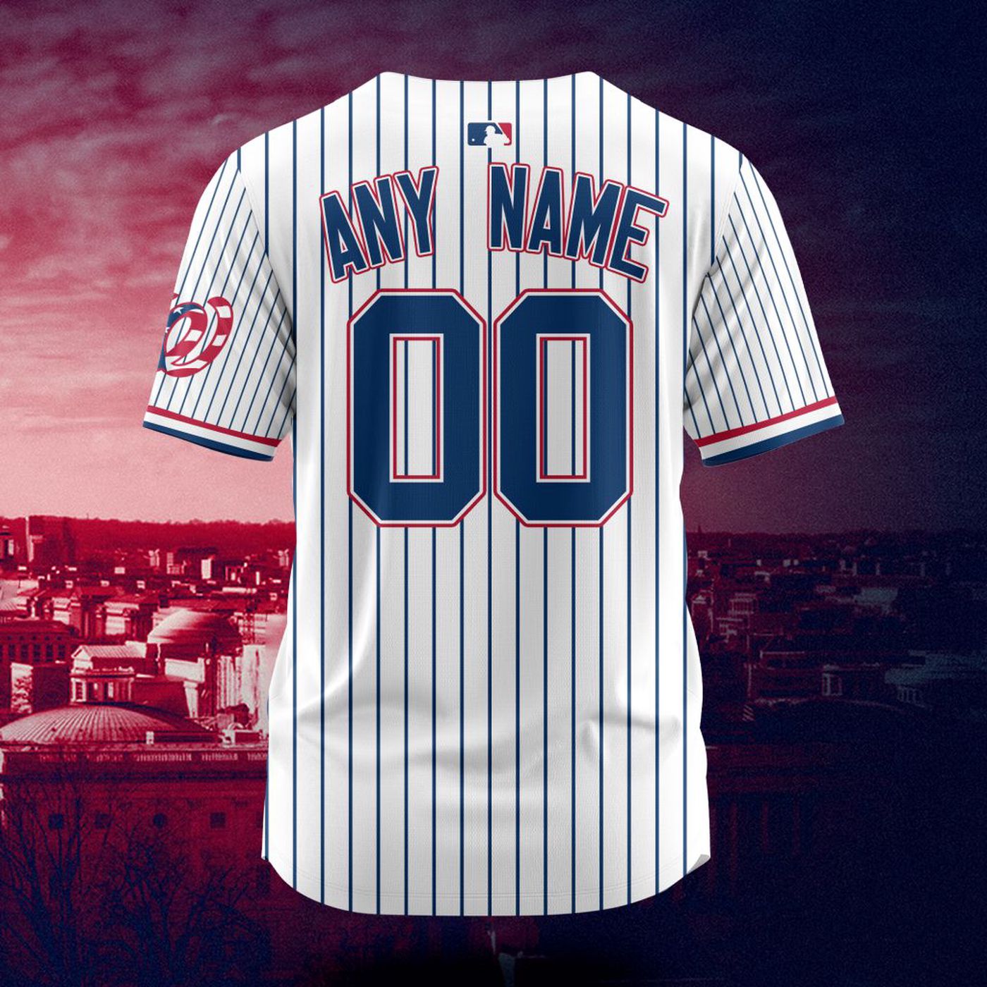 MLB Washington Nationals Personalized City Connect Concept Design Baseball Jersey Gift for Men Women - Bafud