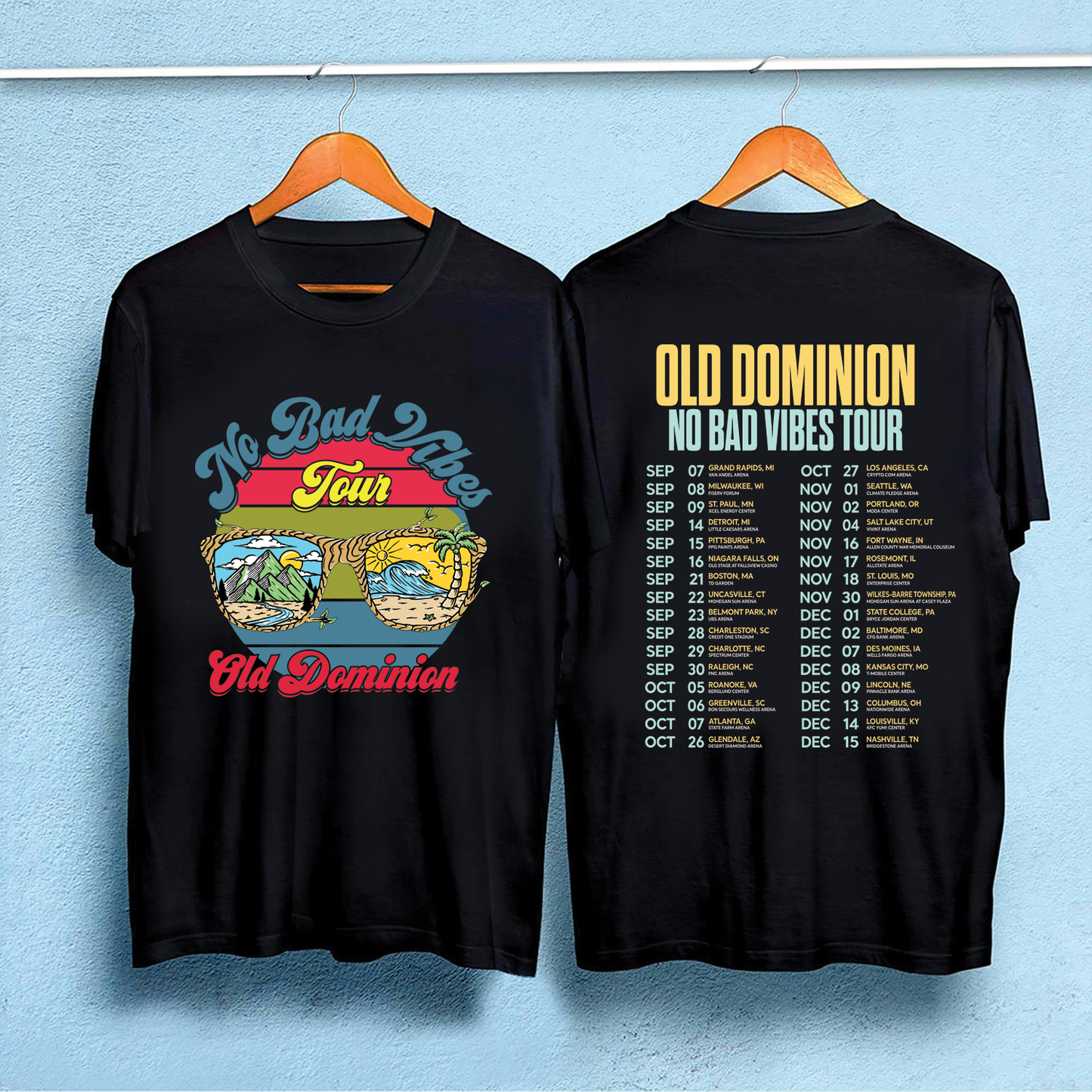 2023 Old Dominion No Bad Vibes Tour Shirt