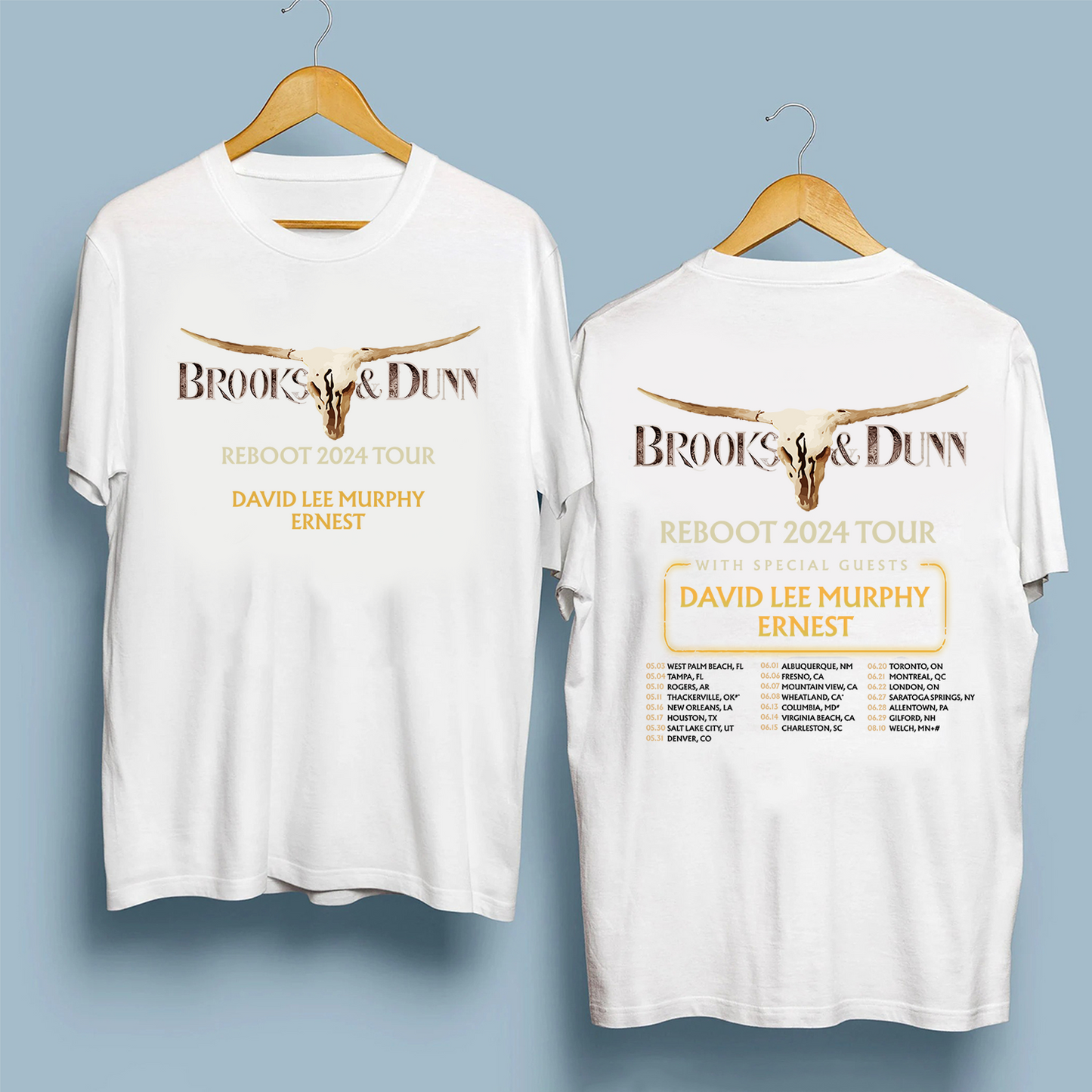 Brooks & Dunn Reboot 2024 Tour T Shirt