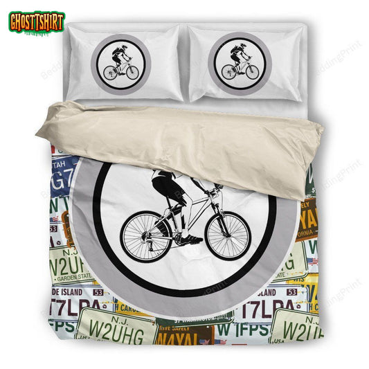 Mountain Bike Bed Sheets Duvet Cover Bedding Set
