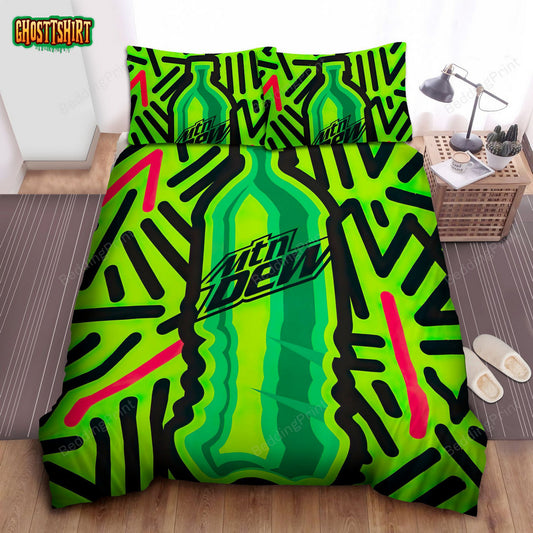 Mountain Dew Artwork Bed Sheets Duvet Cover Bedding Set