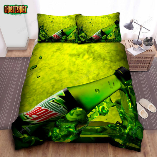 Mountain Dew Bottle And Ice Bed Sheets Duvet Cover Bedding Set