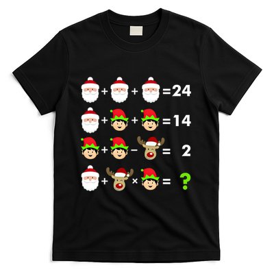 Math Teacher Christmas Gift Order Of Operations Quiz Funny Gift T-Shirt