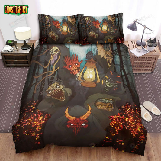 Mushroomhead Band Halloween Art Bed Sheets Spread Comforter Duvet Cover Bedding Set