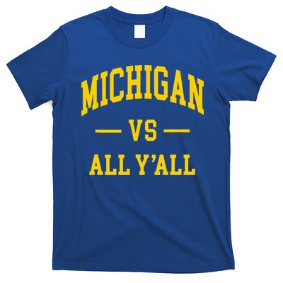 Michigan vs All Y'all Throwback T-Shirt