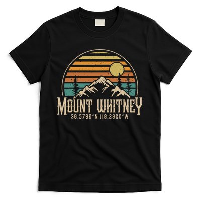 Mt. Whitney Mountains California Hiking Outdoors Vintage T-Shirt