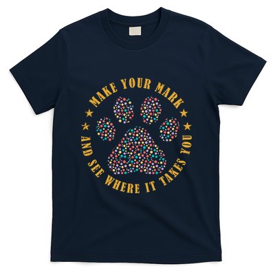 Make Your Mark Dot Day Paw Print T-Shirt