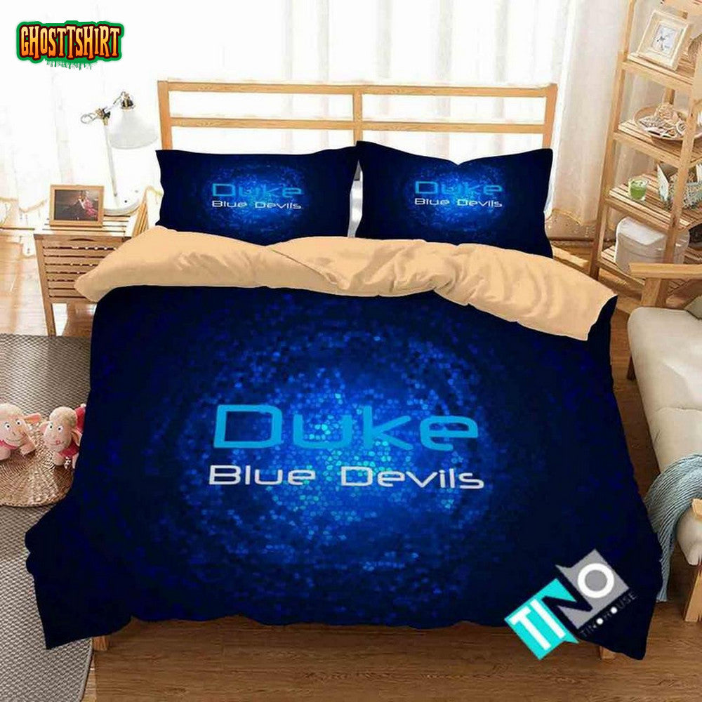NCAA Duke Blue Devils 2 Logo V 3D Personalized CustomizedBedding Set