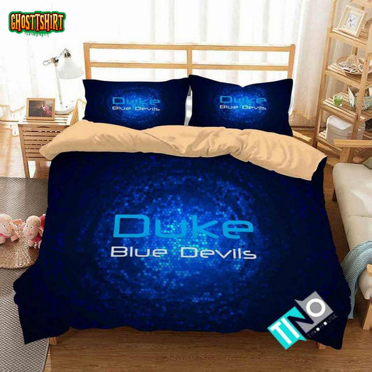 NCAA Duke Blue Devils 2 Logo V 3D Personalized CustomizedBedding Set