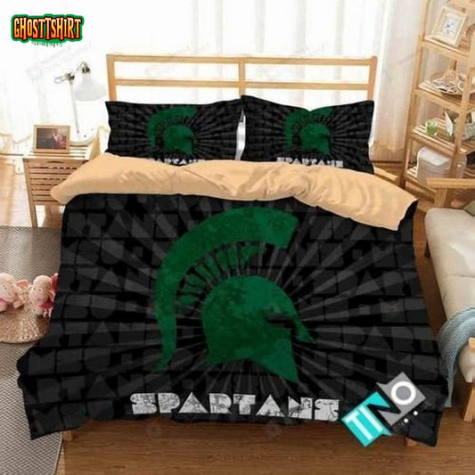 NCAA Michigan State Spartans Logo 3D Printed Bedding Set