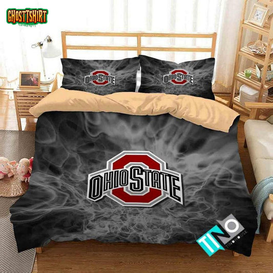 Ncaa Ohio State Buckeyes 1 Logo Duvet Cover Bedding Set