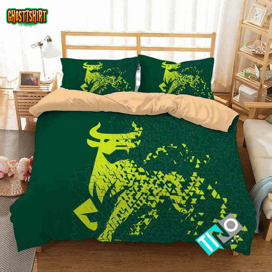 Ncaa South Florida Bulls 6 Logo N 3D Duvet Cover Bedding Set