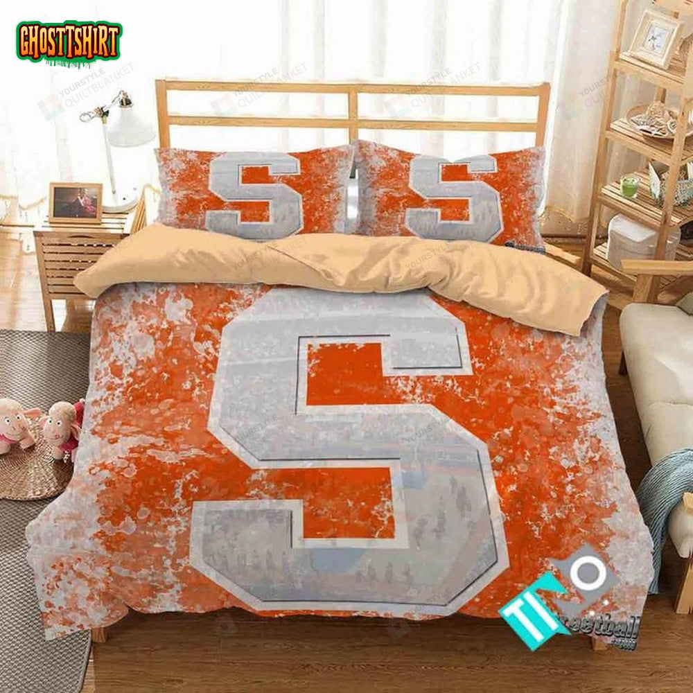 Ncaa Syracuse Orange Logo 3D Printed Bedding Set