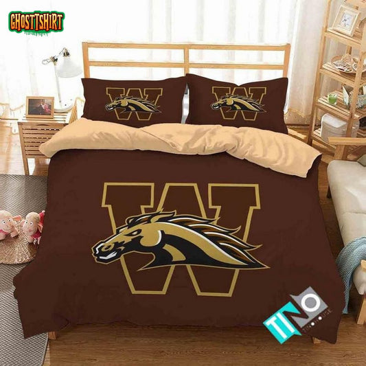 NCAA Western Michigan Broncos 1 Logo N 3D PersonalizedCustomized Bedding Set