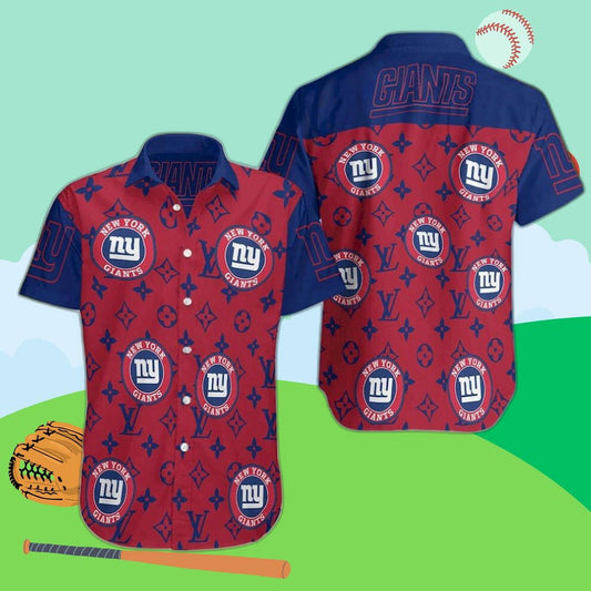 New York Giants Luxury Hawaiian Shirt - Stylish Symbol Collection - Aopprinter