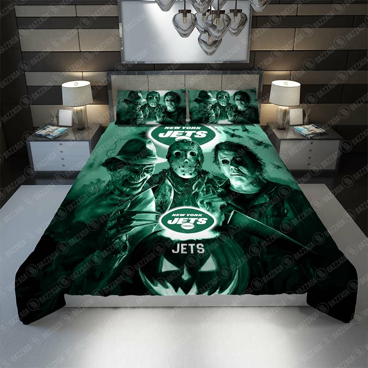 NFL New York Jets Halloween Night Bedding Set