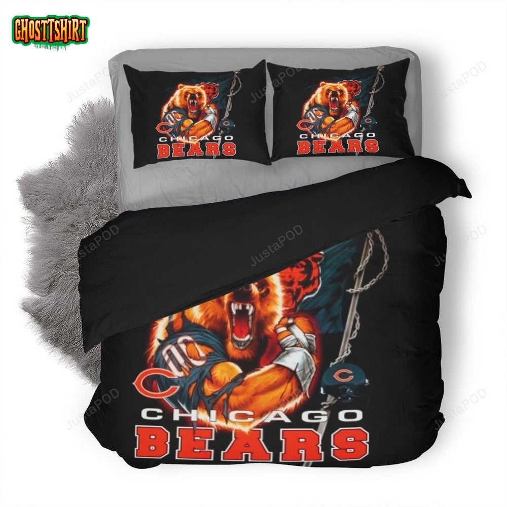Nfl Chicago Bears #2 Duvet Cover Bedding Set