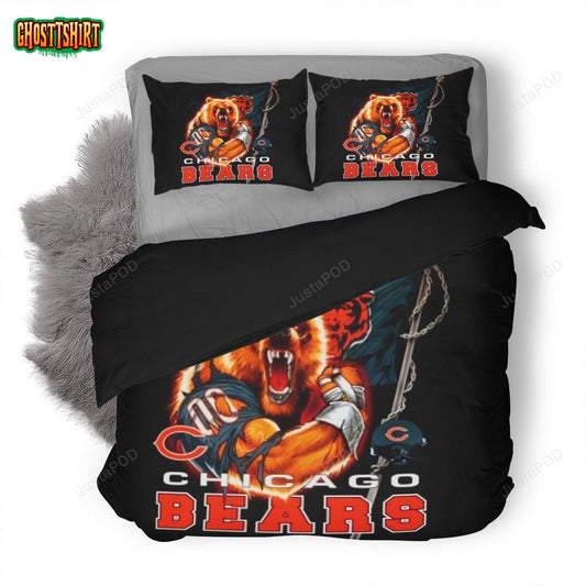 Nfl Chicago Bears #2 Duvet Cover Bedding Set