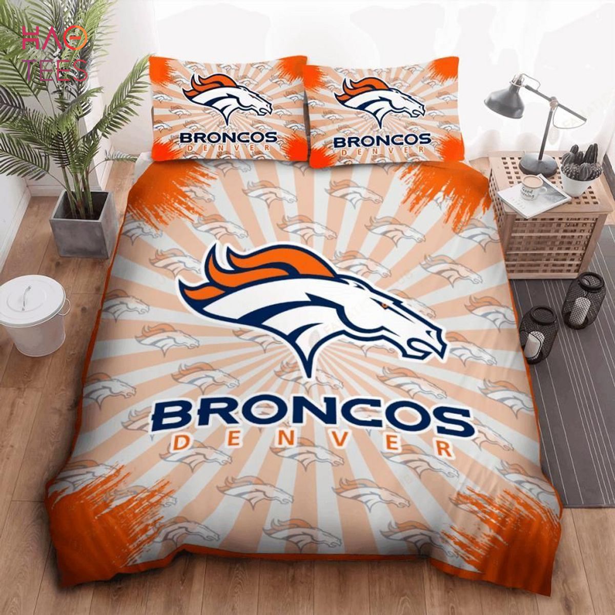 NFL Denver Broncos Orange Bedding Set