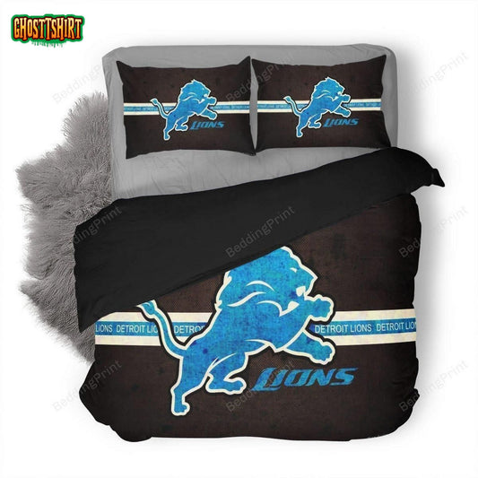 Nfl Detroit Lions #2 Duvet Cover Bedding Set