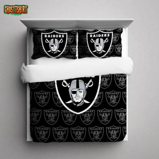 Nfl Oakland Raiders #01 3D Customize Bedding Set