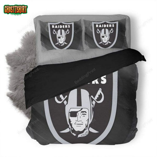 Nfl Oakland Raiders #2 Duvet Cover Bedding Set