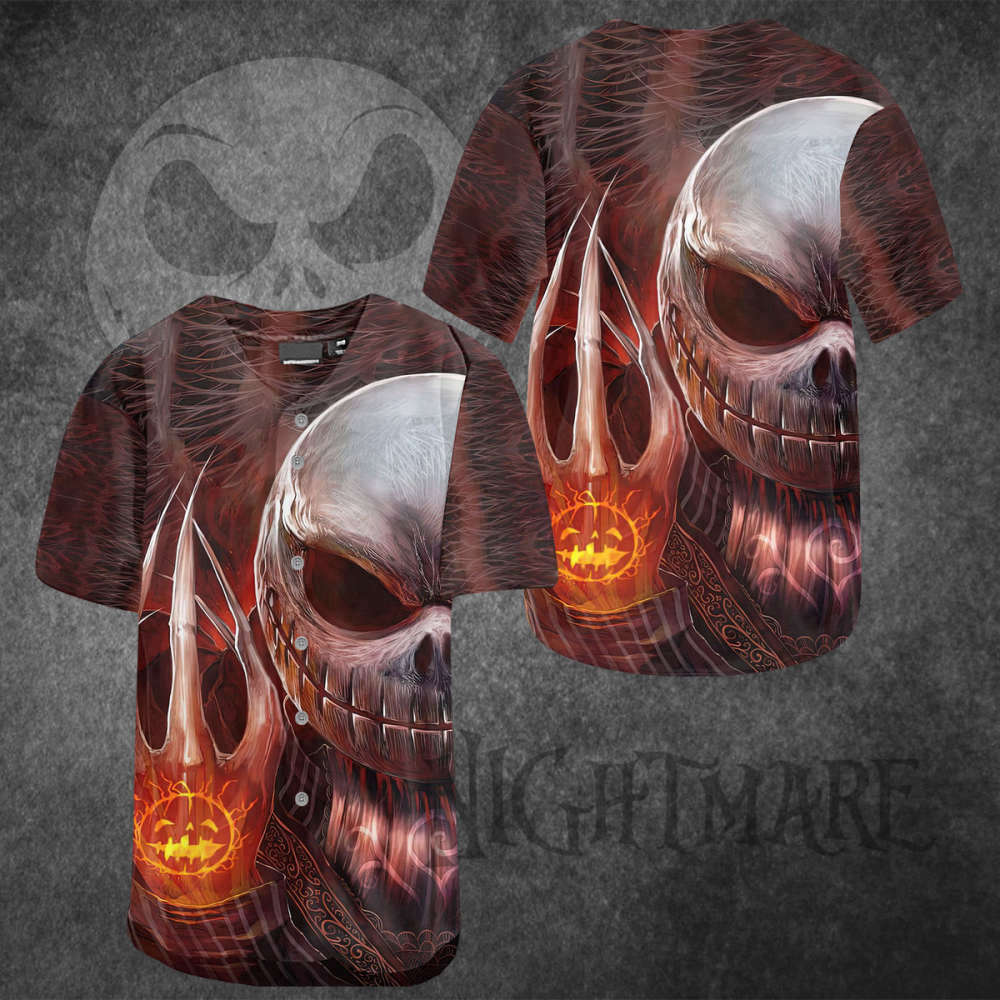 Nightmare Before Christmas Baseball Jersey - Aopprinter