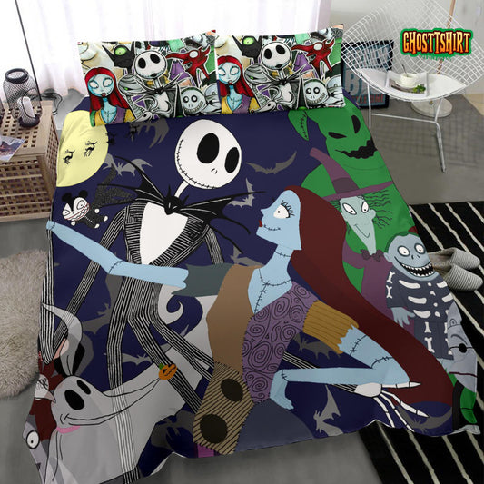 Nightmare Before Christmas Bedding Set 01 - Jack and Sally Merch