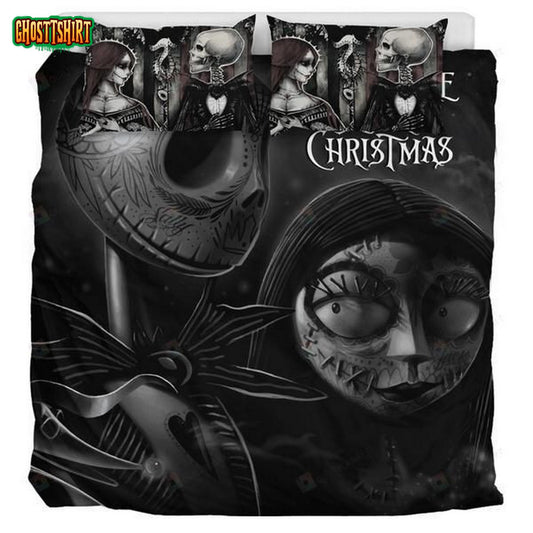 Nightmare Before Christmas Jack And Sally Bedding Set