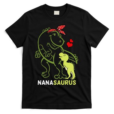 Nanasaurus Nana Tyrannosaurus Dinosaur Baby Mother's Day T-Shirt