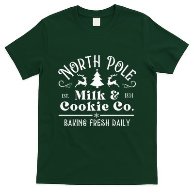 North Pole Milk And Cookie Co Vintage Christmas Company T-Shirt