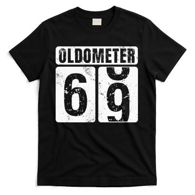 Oldometer 69 Vintage Funny 69th Birthday Gift Idea T-Shirt