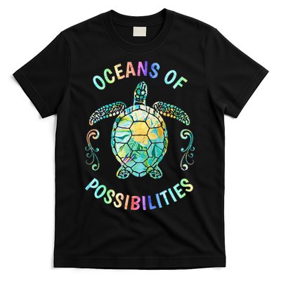 Oceans of Possibilities Summer Reading 2022 Librarian Whale T-Shirt