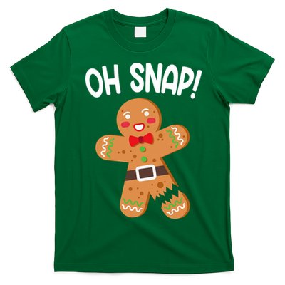 Oh Snap Gingerbread Funny Christmas T-Shirt