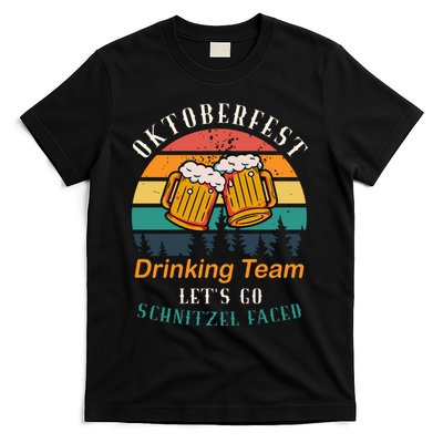 Oktoberfest Team Lets Get Schnitzel Faced T-Shirt