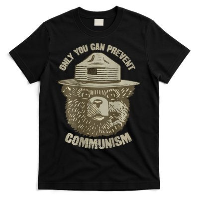 Only You Can Prevent Communism Camping Bear T-Shirt