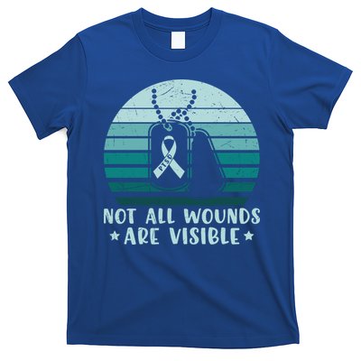 PTSD Awareness Hope Support Love Not All Wounds Are Visible T-Shirt