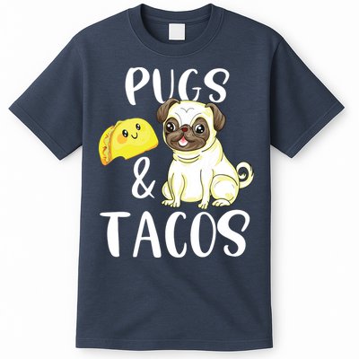 Pugs And Tacos Funny Pug And Tacos Gift Funny Dog Lover T-Shirt