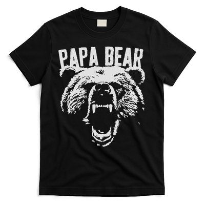 Papa Bear Best Dad Fathers Day Father Pop Men Vintage Gifts T-Shirt