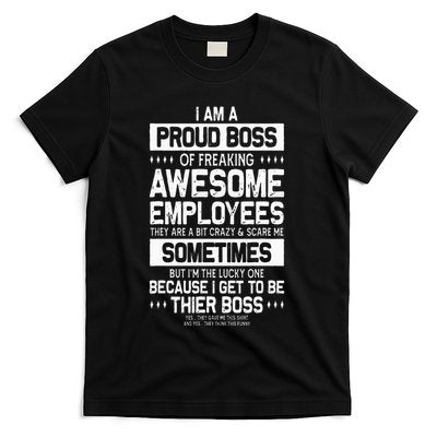 Proud Boss Employee Appreciation Office Men Funny Boss T-Shirt
