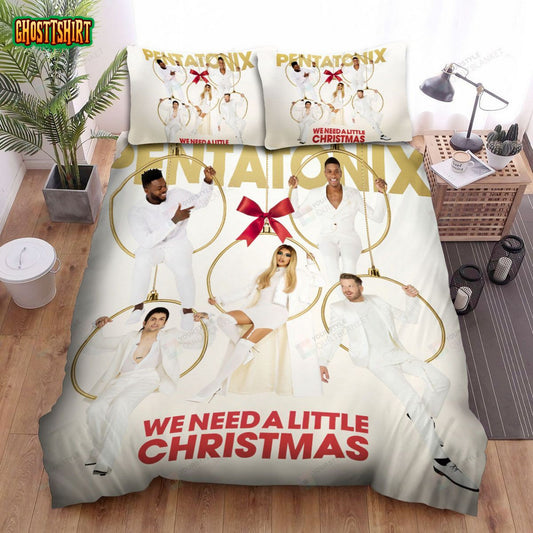 Pentatonix Album We Need A Little Christmas Bed Sheets Spread Comforter Duvet Cover Bedding Set